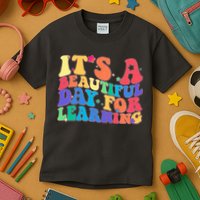 Colorful Retro It's A Beautiful Day For Learning Kids T-Shirt