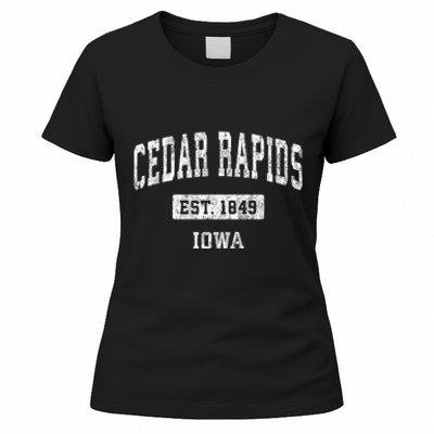 Cedar Rapids Iowa Ia Vintage Sports Women's T-Shirt