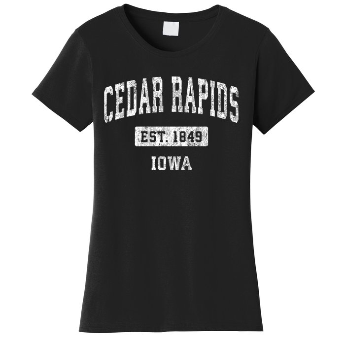 Cedar Rapids Iowa Ia Vintage Sports Women's T-Shirt