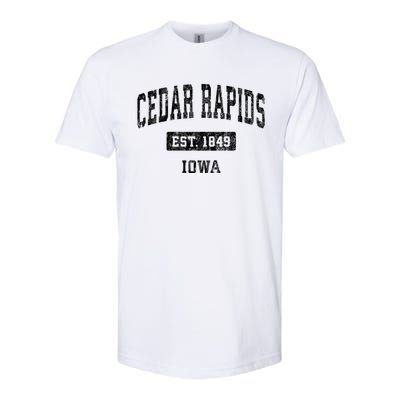 Cedar Rapids Iowa Ia Vintage Sports Softstyle CVC T-Shirt