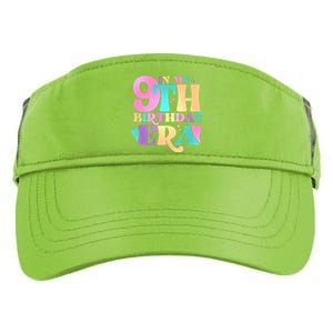 Cute Retro In My 9th Birthday Era Adult Drive Performance Visor