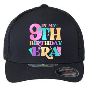 Cute Retro In My 9th Birthday Era Flexfit Unipanel Trucker Cap