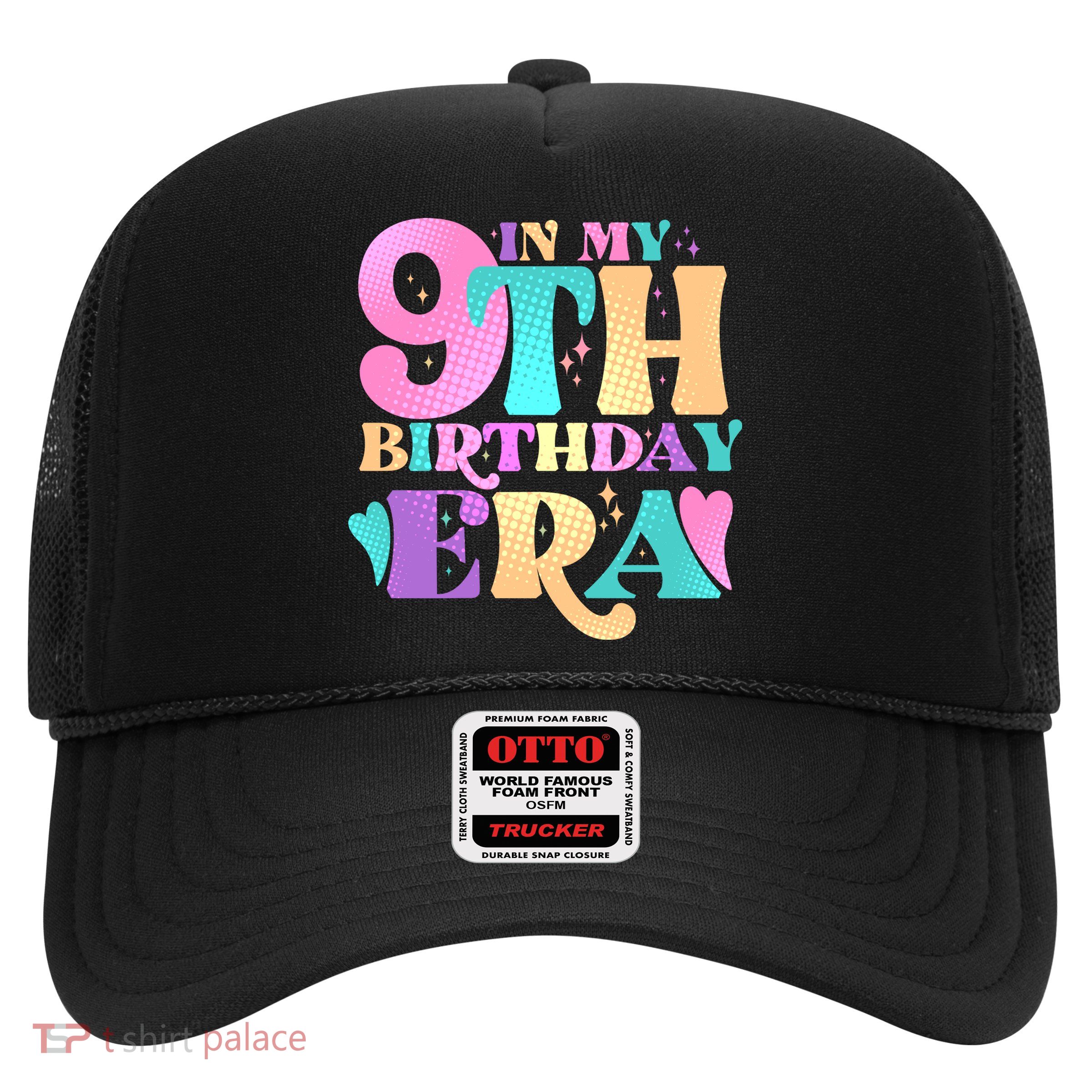 Cute Retro In My 9th Birthday Era Trucker Hat