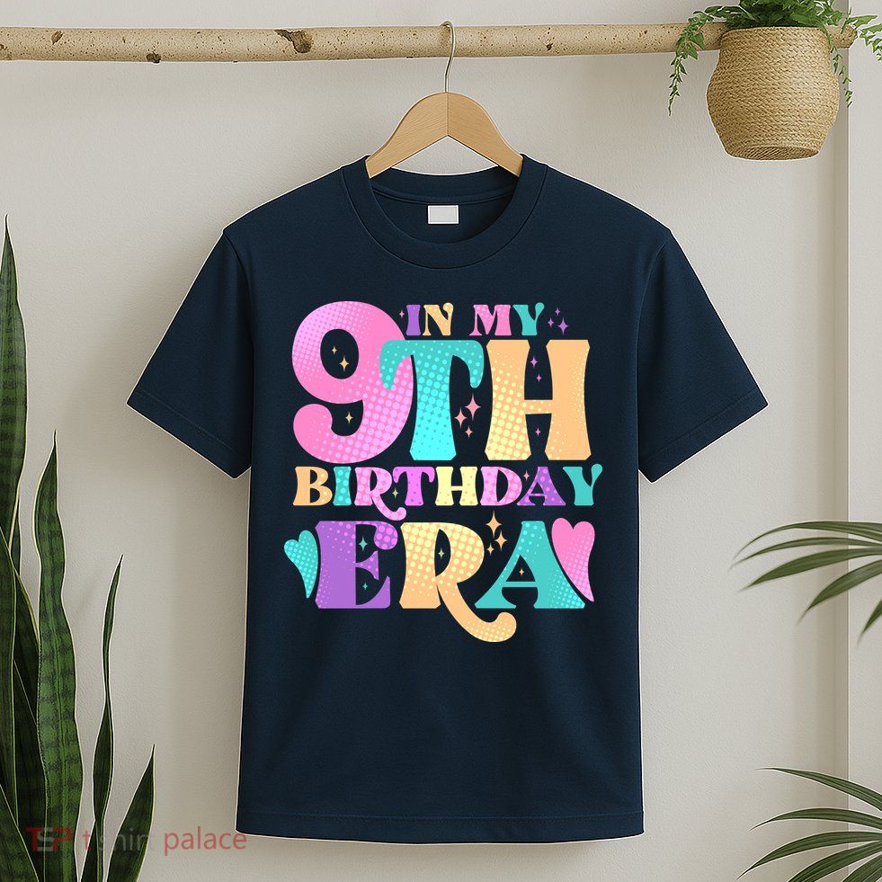 Cute Retro In My 9th Birthday Era T-Shirt