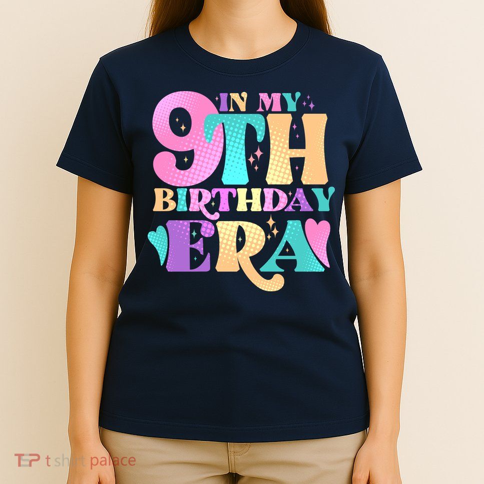 Cute Retro In My 9th Birthday Era T-Shirt
