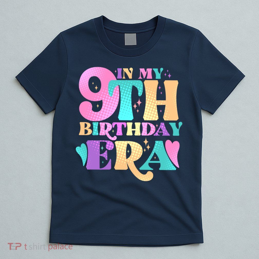 Cute Retro In My 9th Birthday Era T-Shirt