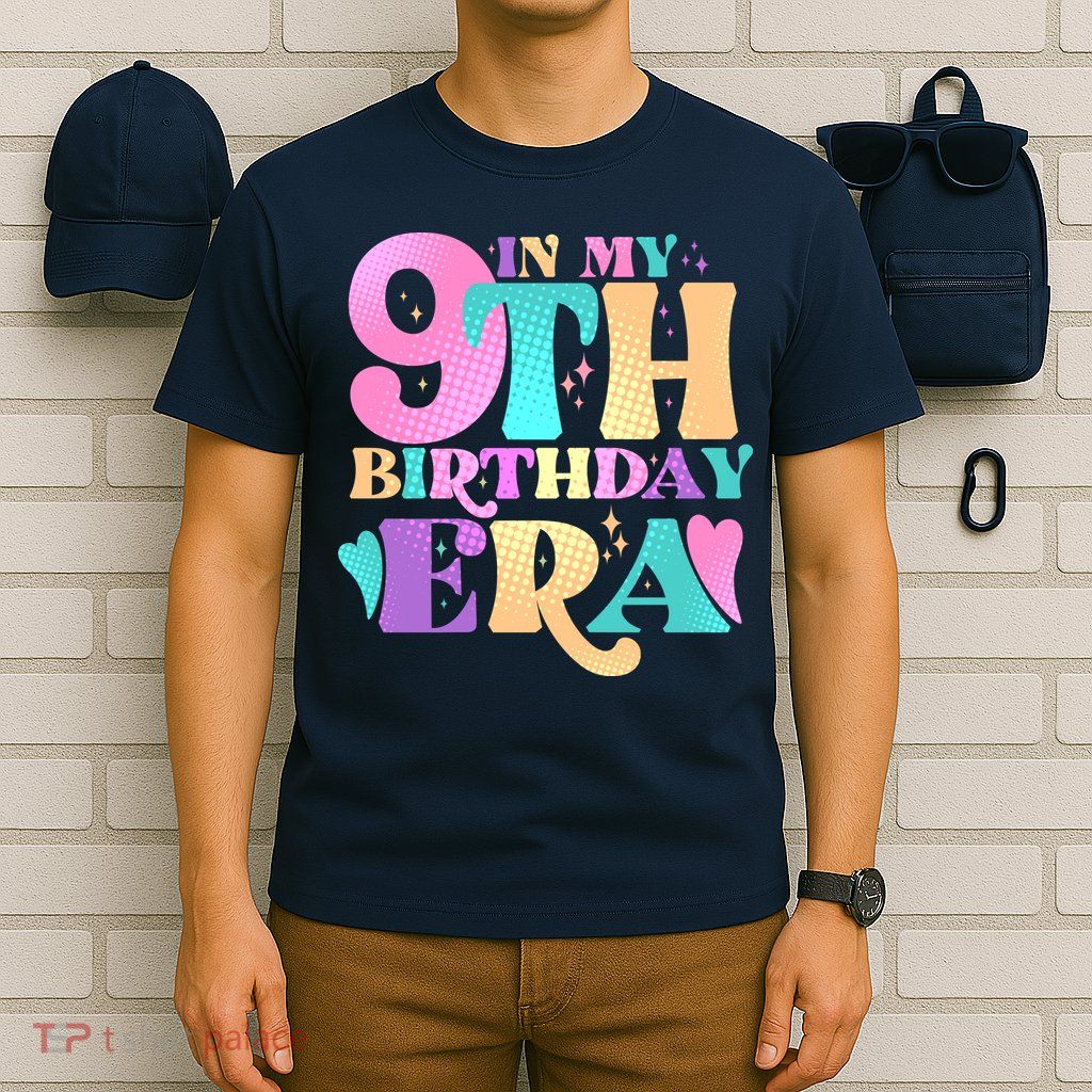 Cute Retro In My 9th Birthday Era T-Shirt