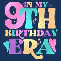 Cute Retro In My 9th Birthday Era Tall T-Shirt