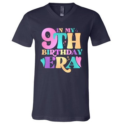 Cute Retro In My 9th Birthday Era V-Neck T-Shirt