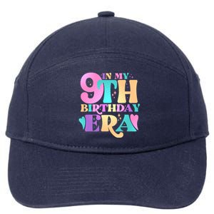 Cute Retro In My 9th Birthday Era 7-Panel Snapback Hat