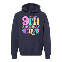 Cute Retro In My 9th Birthday Era Premium Hoodie