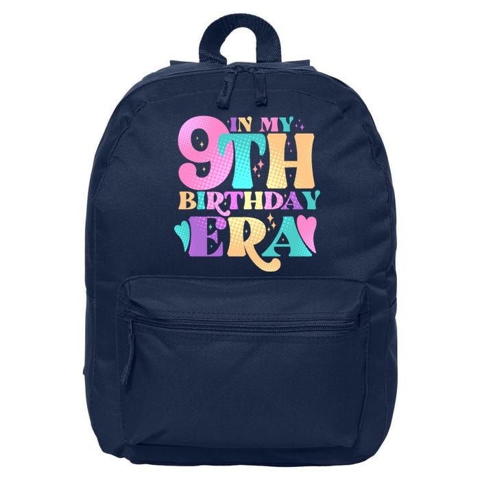 Cute Retro In My 9th Birthday Era 16 in Basic Backpack