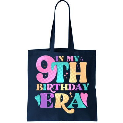 Cute Retro In My 9th Birthday Era Tote Bag