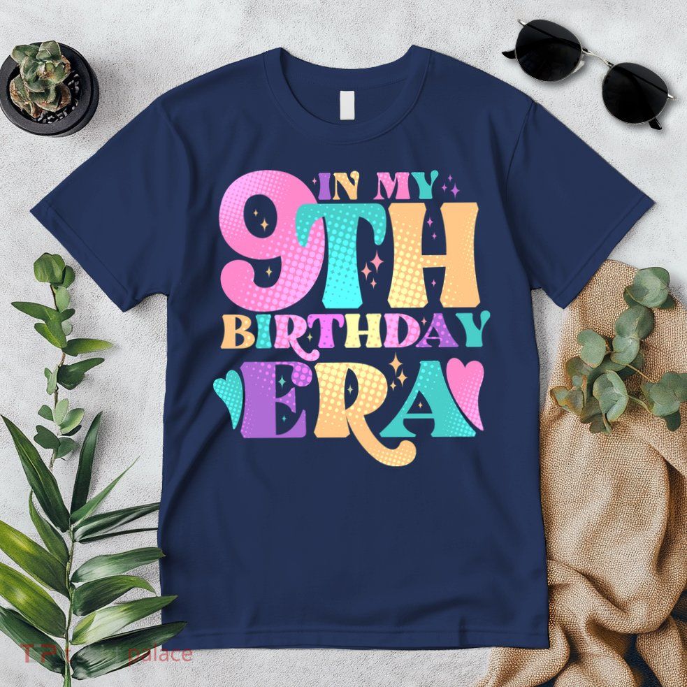 Cute Retro In My 9th Birthday Era Premium T-Shirt