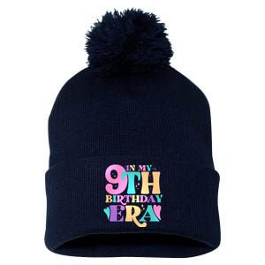 Cute Retro In My 9th Birthday Era Pom Pom 12in Knit Beanie