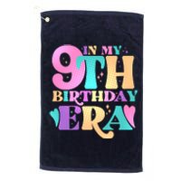 Cute Retro In My 9th Birthday Era Platinum Collection Golf Towel