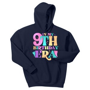 Cute Retro In My 9th Birthday Era Kids Hoodie