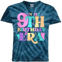 Cute Retro In My 9th Birthday Era Kids Tie-Dye T-Shirt