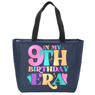 Cute Retro In My 9th Birthday Era Zip Tote Bag