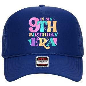 Cute Retro In My 9th Birthday Era High Crown Mesh Back Trucker Hat