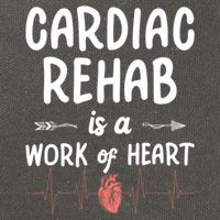 Cardiac Rehab Is A Work Of Heart Meaningful Gift Cotton Canvas Backpack