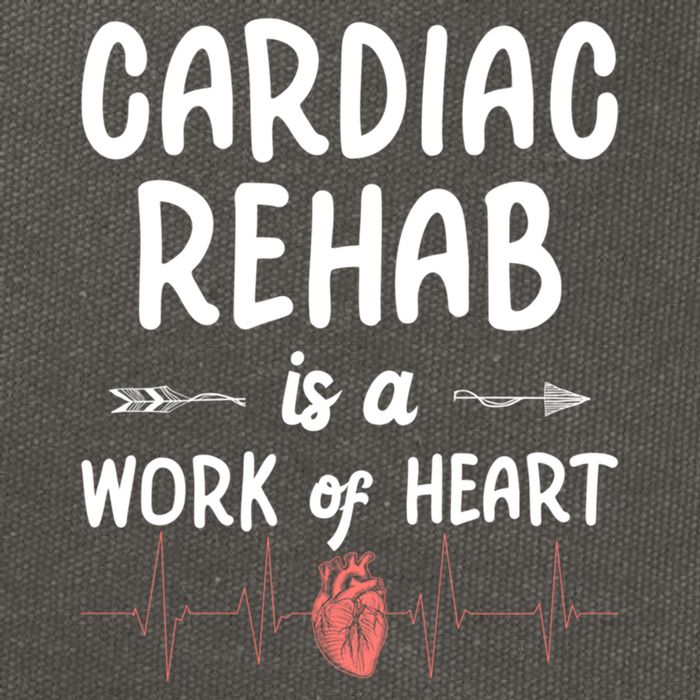 Cardiac Rehab Is A Work Of Heart Meaningful Gift Cotton Canvas Backpack