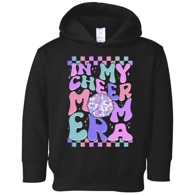 Cute Retro In My Cheer Mom Era Toddler Hoodie