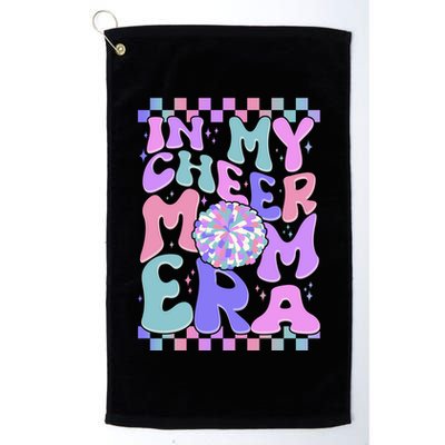 Cute Retro In My Cheer Mom Era Golf Towel