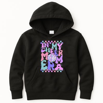 Cute Retro In My Cheer Mom Era Kids Hoodie