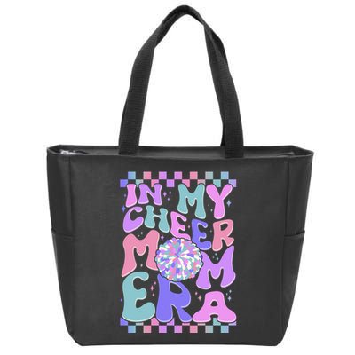 Cute Retro In My Cheer Mom Era Zip Tote Bag