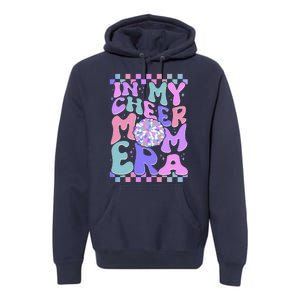 Cute Retro In My Cheer Mom Era Premium Hoodie