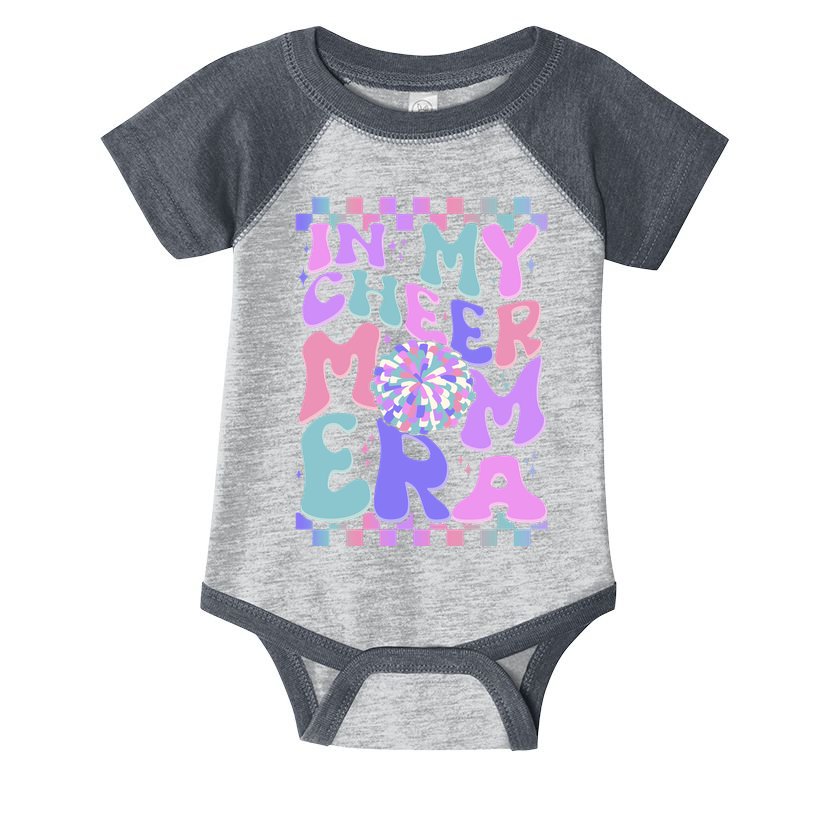 Cute Retro In My Cheer Mom Era Infant Baby Jersey Bodysuit