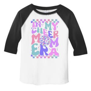 Cute Retro In My Cheer Mom Era Toddler Fine Jersey T-Shirt