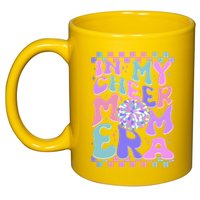 Cute Retro In My Cheer Mom Era 11oz C Handle Ceramic Mug