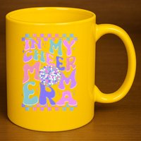 Cute Retro In My Cheer Mom Era 11oz C Handle Ceramic Mug