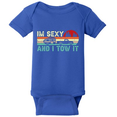 Camping Rv Im Sexy And I Tow It Rv Camper Baby Bodysuit