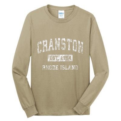 Cranston Rhode Island Ri Vintage Established Tall Long Sleeve T-Shirt
