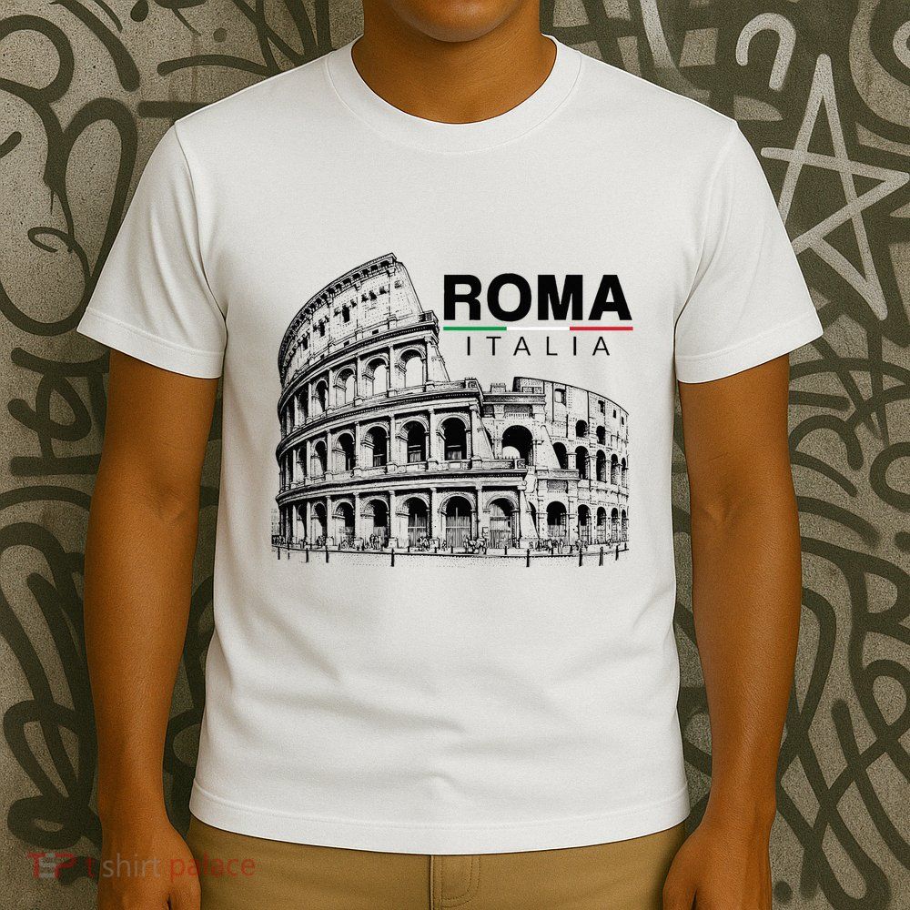 Colosseum Rome Italy Vintage Souvenir Colosseo Roma Italia T-Shirt