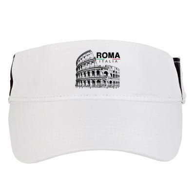 Colosseum Rome Italy Vintage Souvenir Colosseo Roma Italia Adult Drive Performance Visor
