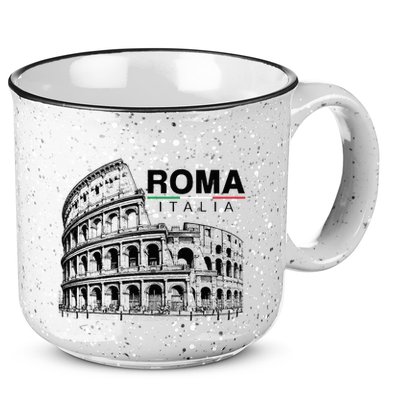 Colosseum Rome Italy Vintage Souvenir Colosseo Roma Italia 15oz Campfire Ceramic Mug