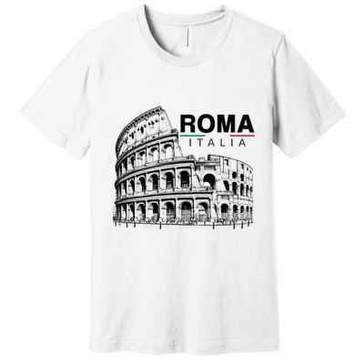 Colosseum Rome Italy Vintage Souvenir Colosseo Roma Italia Premium T-Shirt