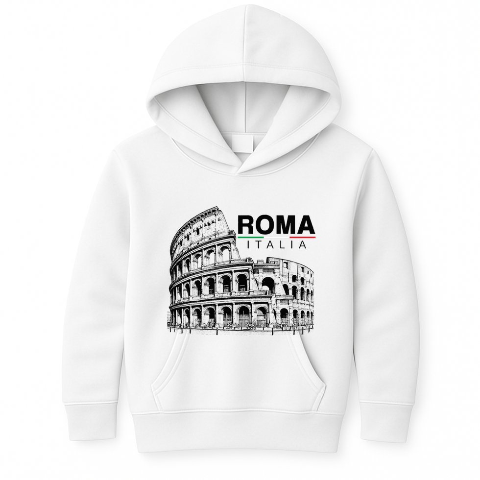 Colosseum Rome Italy Vintage Souvenir Colosseo Roma Italia Kids Hoodie