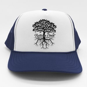 Cool Rooted In Chrisgift Christian Faith Gift Bible Verse Gift Trucker Hat