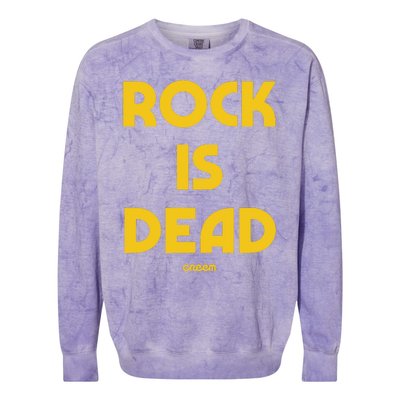 Creem Rock Is Dead Colorblast Crewneck Sweatshirt