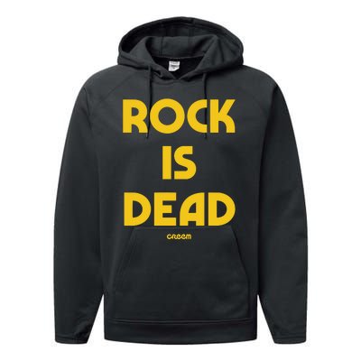 Creem Rock Is Dead Performance Fleece Hoodie