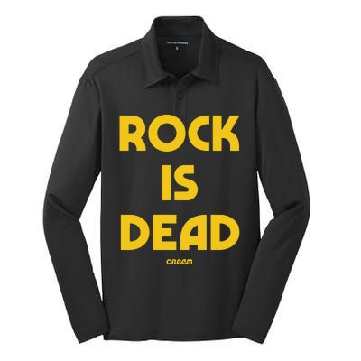 Creem Rock Is Dead Silk Touch Performance Long Sleeve Polo