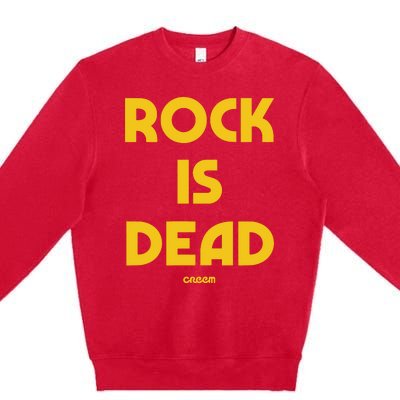 Creem Rock Is Dead Premium Crewneck Sweatshirt