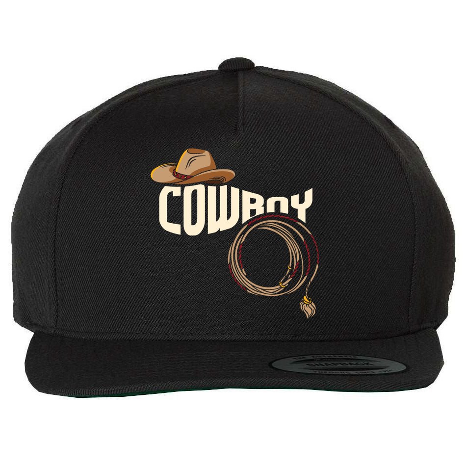 Cow Rodeo I Rodeo Riding Lovers I Cow Gift Wool Snapback Cap
