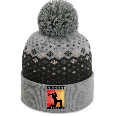 Cricket Player Champion The Baniff Cuffed Pom Beanie