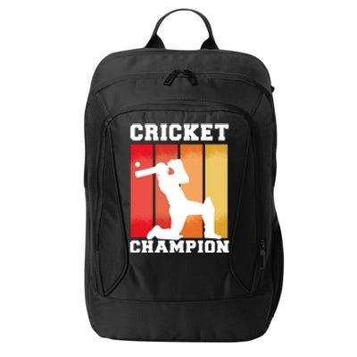 Cricket Player Champion City Backpack